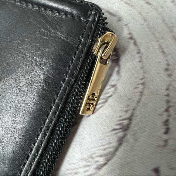 Tory Burch Black Irene Wedge Equestrian Leather Calf Boots/Booties - Picture 5 of 11